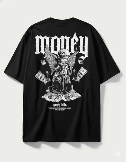 Camiseta Oversize money DRIP (TELA BURDA)