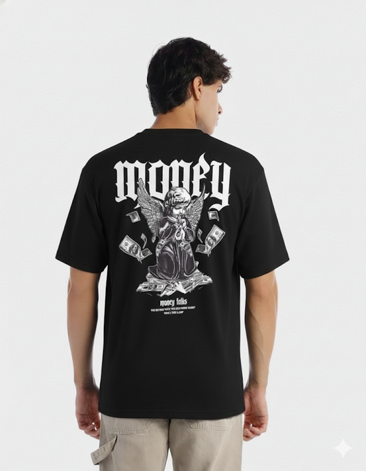 Camiseta Oversize money DRIP (TELA BURDA)