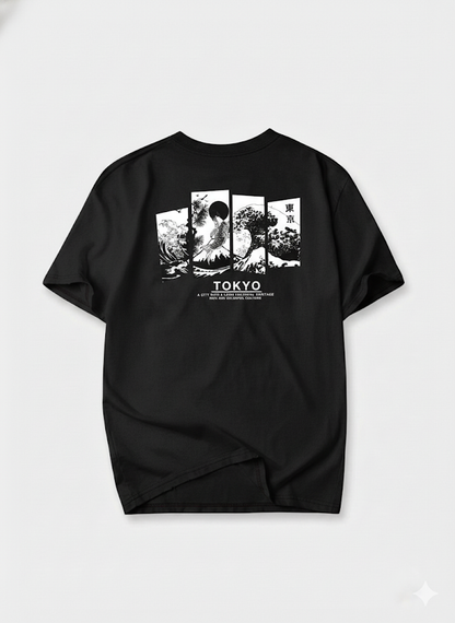 Camiseta Oversize tokio DRIP (TELA BURDA)