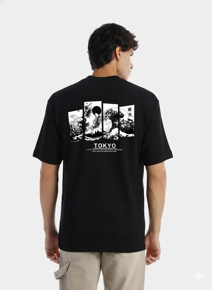 Camiseta Oversize tokio DRIP (TELA BURDA)