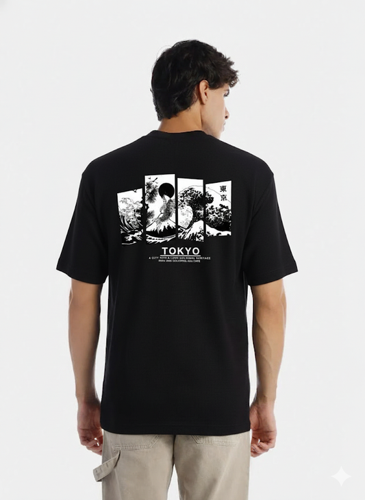 Camiseta Oversize tokio DRIP (TELA BURDA)