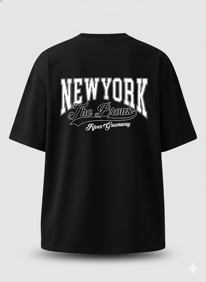 Camiseta Oversize New York the bronx DRIP (TELA BURDA)