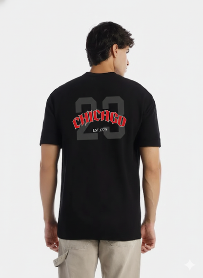 Camiseta Oversize 23 chicago DRIP (TELA BURDA)