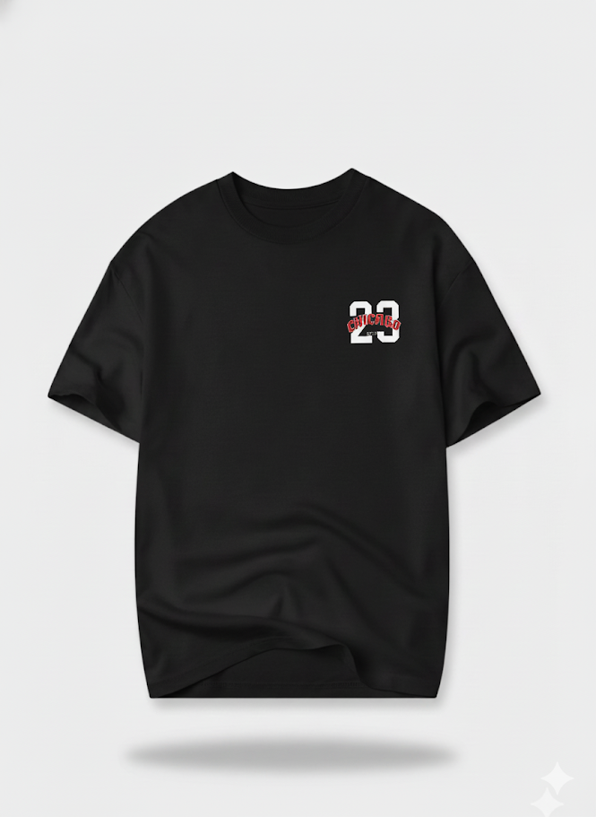 Camiseta Oversize 23 chicago DRIP (TELA BURDA)