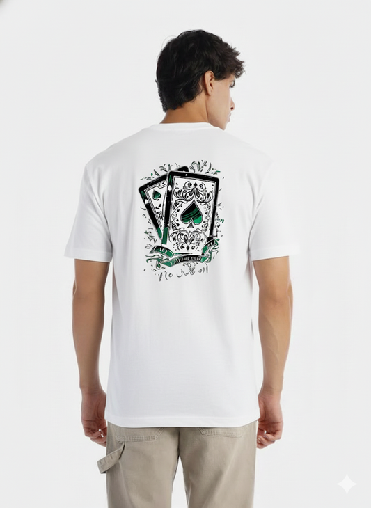 Camiseta Oversize cartas pica DRIP (TELA BURDA)