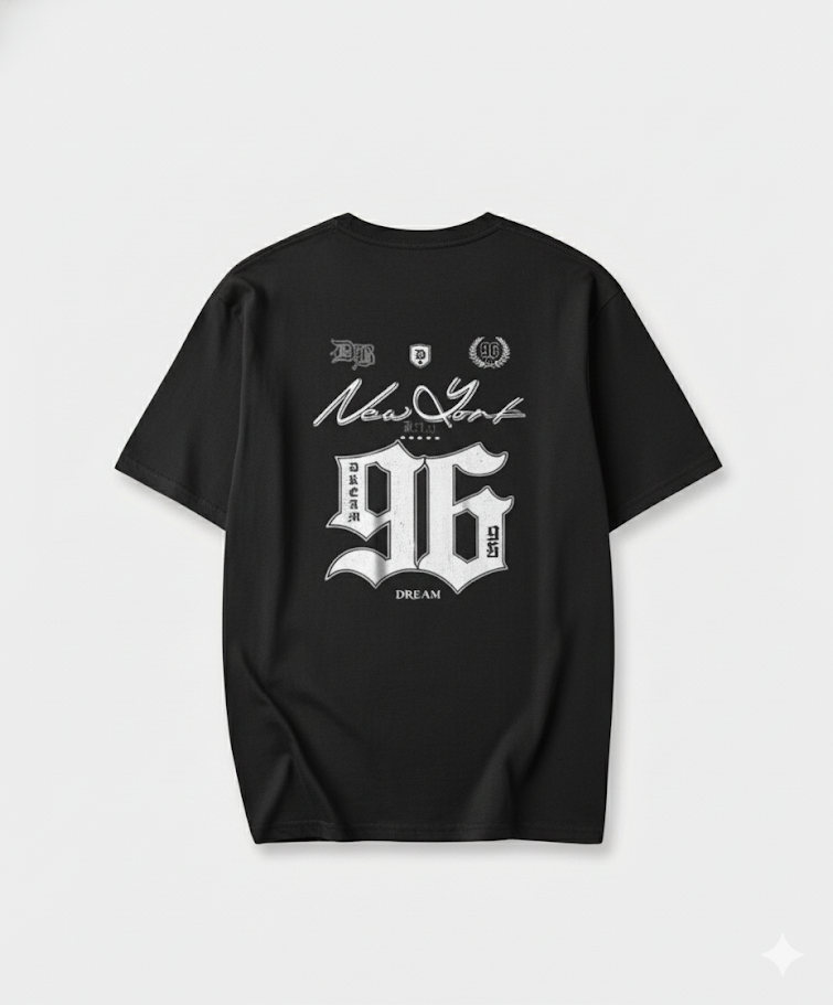 Camiseta Oversize 96 nail DRIP (TELA BURDA)