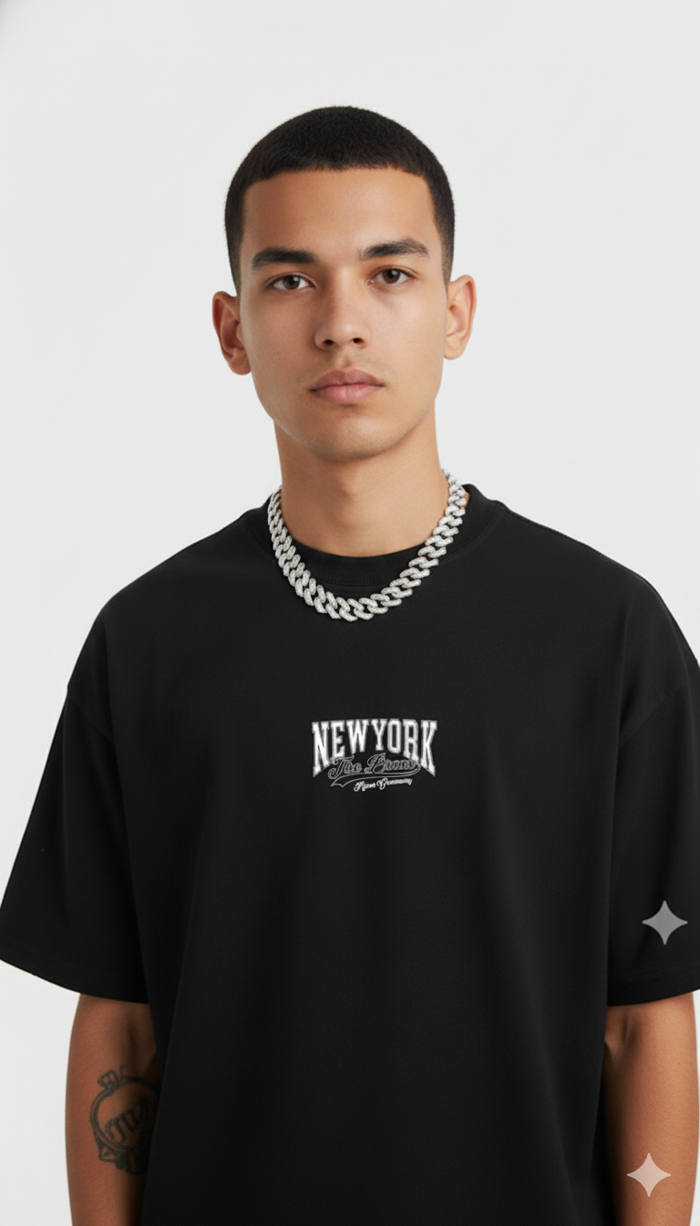 Camiseta Oversize New York the bronx DRIP (TELA BURDA)